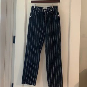 Reformation stripped denim